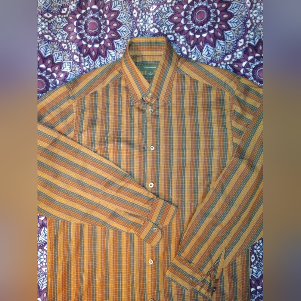 NWOT 🌟Ermenegildo Zegna🌟 Long sleeve casual untucked style shirt